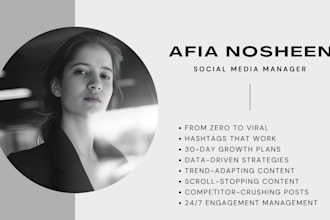 be your expert social media manager to grow your brand