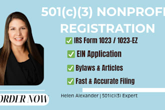 file your irs form 1023,register 501c3 nonprofit