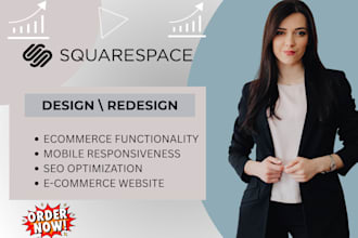 design, redesign, build squarespace website and squarespace design