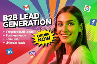 be your linkedin researcher, find email addresses, list building, business leads
