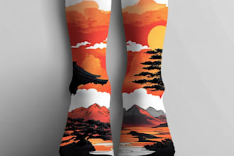 make a unique socks design for your brand