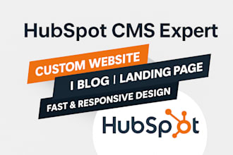 develop hubspot website or hubspot landing page hubspot blog with hubspot crm