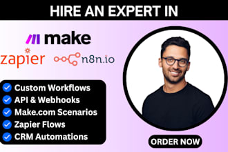 setup fix make com automation workflows made com zapier zap make vapi api expert