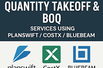 construction quantity takeoff and boq on costx planswift or bluebeam