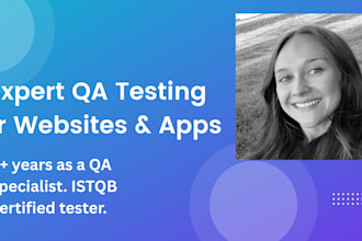 test your website or app for bugs and usability issues