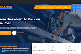 towing website roadside assistance website freight website towing website