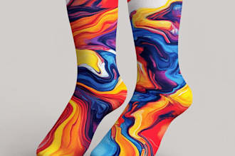 design unique socks design for your brand