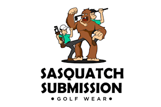 design artwork minimal golf wear logo