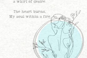 a heartfelt custom poem for someone you love