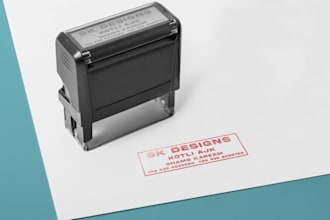 create digital rubber stamp or business seal design