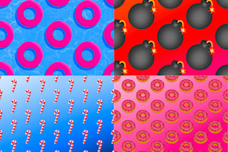 create seamless patterns and custom backgrounds