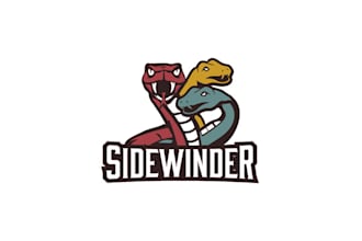 design premium sidewinder or e sports game logo