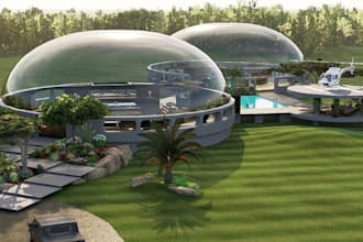 do 3d glamping dome, glamping pods, tiny house, tree house, hut design