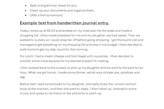type up documents, handwritten notes and scanned files accurately