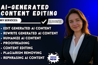 edit, rewrite and humanize your ai book, ai content editing, ai chatgpt content