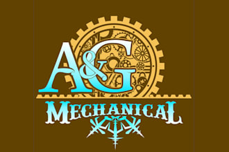 design colorful air conditioning logo