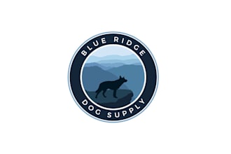 design artwork a perfect logo for blue ridge dog supply
