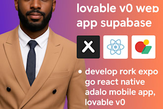 build rork ai mobile app, lovable v0 web app supabase backend api, kimi saas mvp