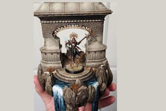 custom 3d print and paint miniatures, busts, diormas, figurines and warhammer