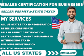 apply for wyoming llc, resales certification, seller permit, tax id for US state