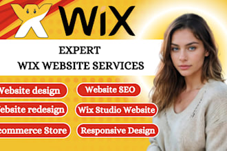 develop professional wix website design for business or ecommerce with seo