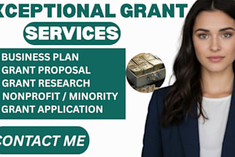 search and write winning grant proposals,fundraising, business plan, nonprofit