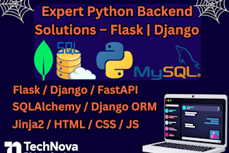 develop professional web applications using django or flask
