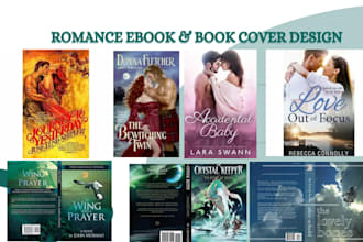 design romance book, erotic, science fiction, fantasy and adult ebook cover