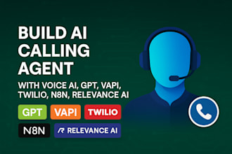 build ai calling agent with voice ai, gpt, twilio, n8n, relevance ai