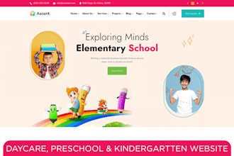 build squarespace preschool website daycare childcare kindergarten website