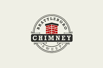 design unique local vermont chimney logo