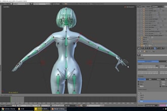 fix and rig, facial rig, weight painting, any mesh in any software