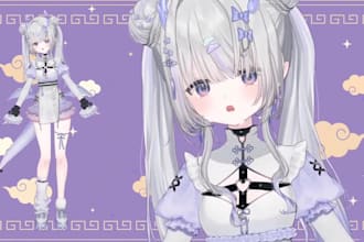 design and rig live2d model, vtuber model, vtuber avatar, live2d vtuber model