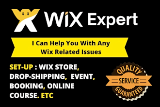 design or redesign wix website, wix seo design, wix online store responsively