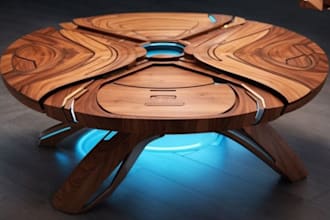 create DIY cnc router files and furniture blueprints for woodworking