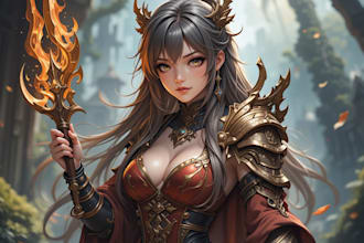 design character fantasy illustration for dnd party