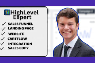 design gohighlevel sales funnel gohighlevel landing page gohighlevel ghl expert