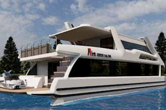do 3d ship model yacht water simulation 3d warship model 3d boat model vessel