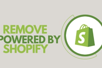 do remove powered by shopify from your store