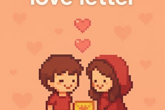 create a simple 2d game as a unique romantic gift