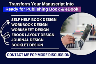 design self help book, worksheet, booklet, mental health journal, ebook layout