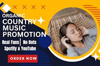 do country music promotion, country music promo to real USA,UK, canada audiences