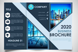 design business brochure, company profile, proposal, annual report