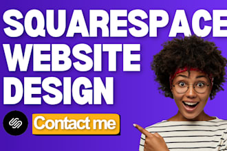 do squarespace website design and redesign, online store design or landing page