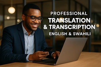 translate english to swahili professionally and manually