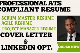 craft a professional scrum master, agile, and project management resume writing