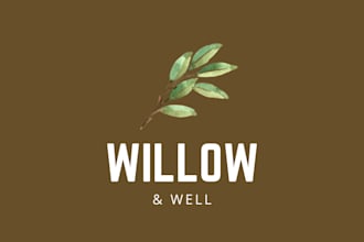 create a modern minimalist logo for your wellness or lifestyle brand