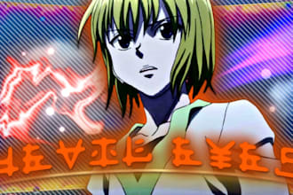 design epic anime thumbnails for your amv videos