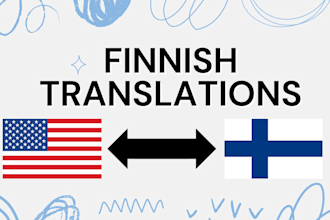 do finnish translations or proofreading for your brand