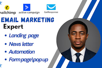 do email marketing campaign mailchimp automation landing page newsletter form